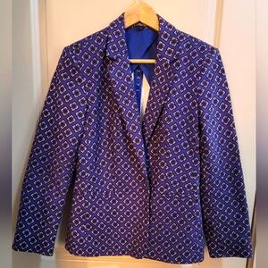 Express Floral Diamond Print Blazer tagged as size 12